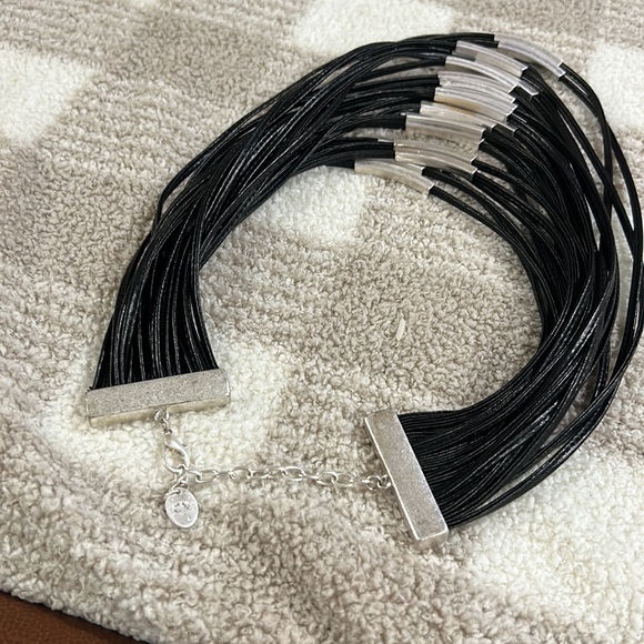 MW Leather Necklace - Picture 7 of 7